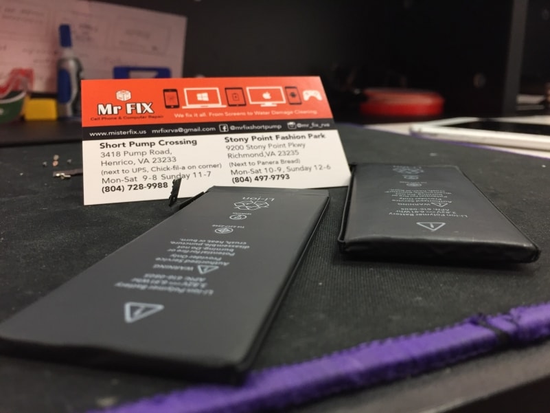 Swollen battery versus