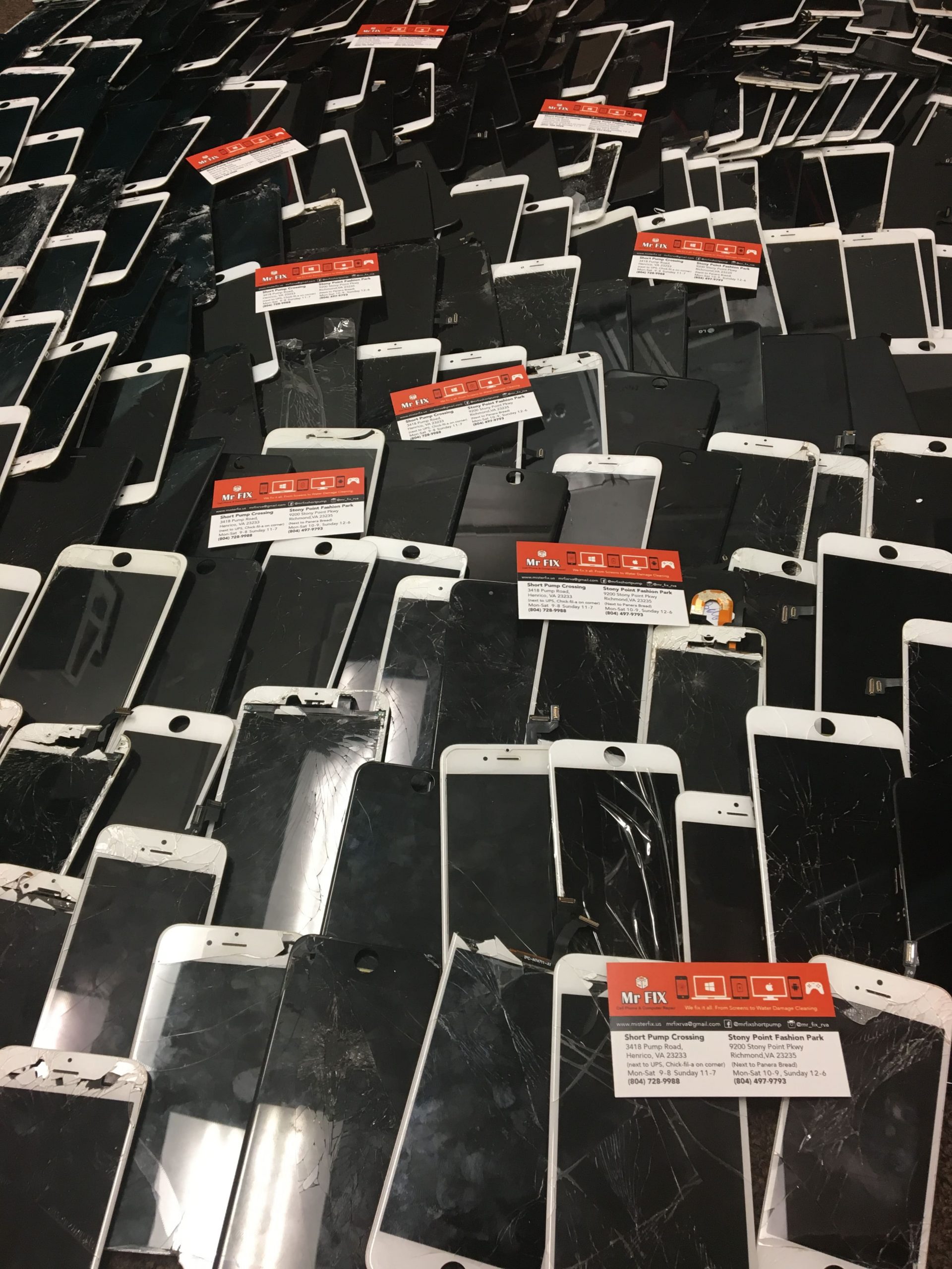 Ocean of cracked iPhone