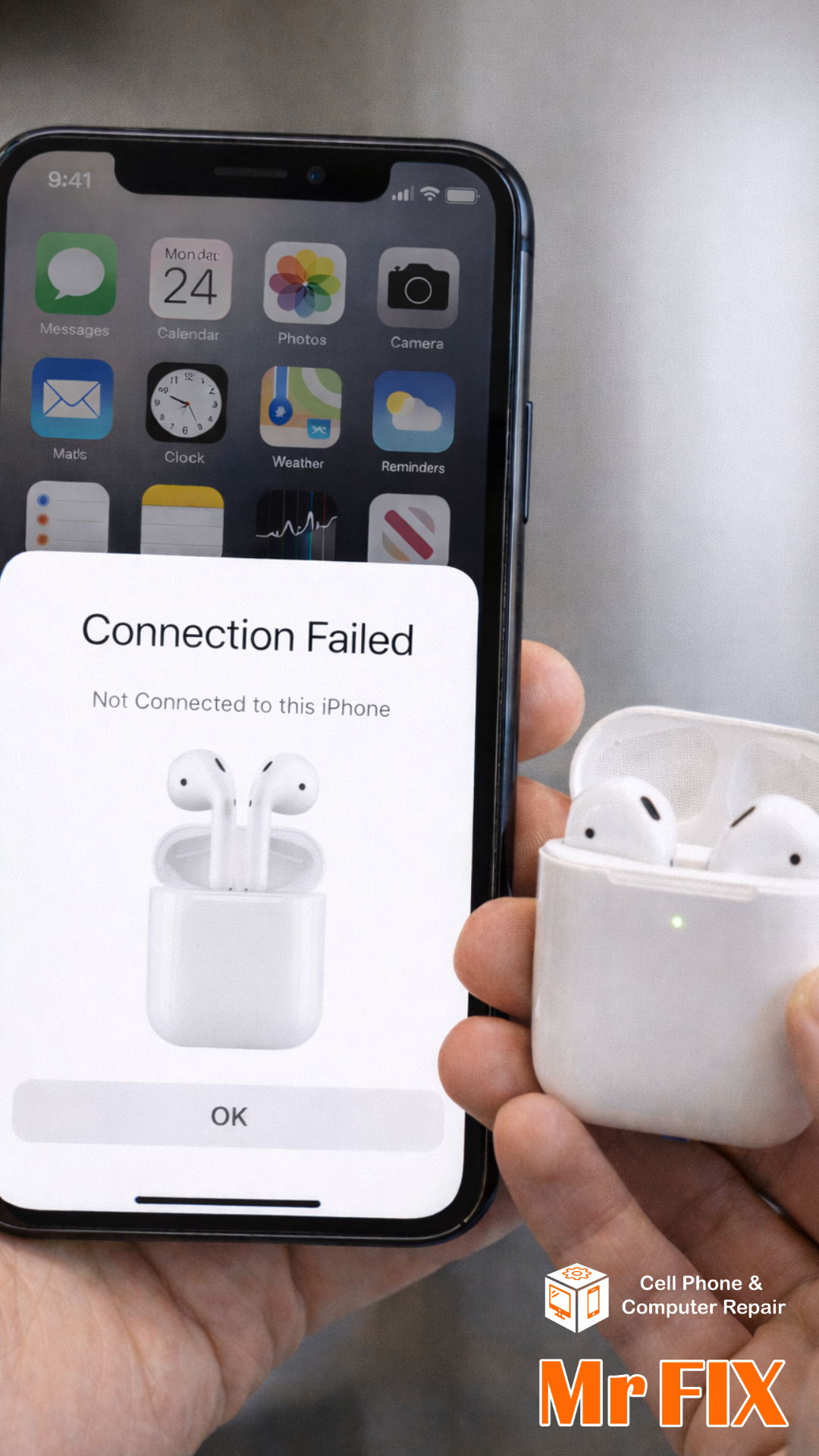 Apple AirPods and charging case not connecting to iPhone