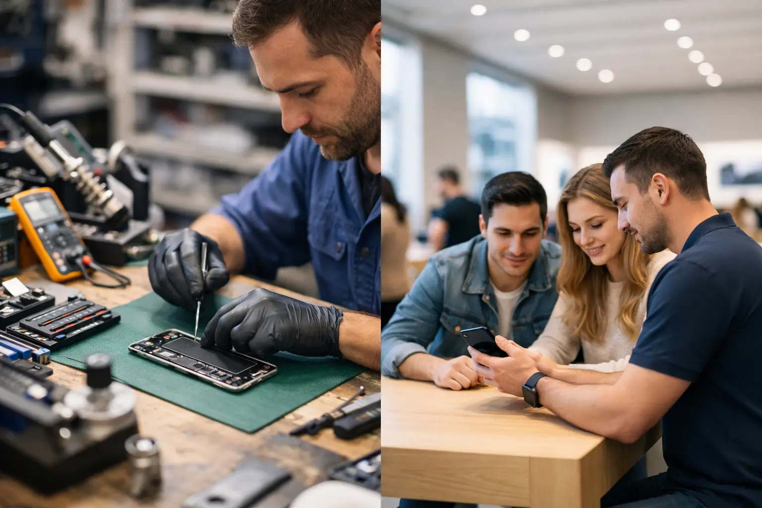 Local Repair Shop Versus Apple Store